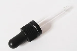 BOUCHON DIN18 AVEC PIPETTE COMPTE GOUTTE HE POUR FLACON 30 ML