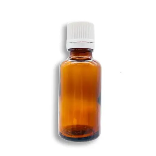 Flacon DIN18 ambré 10 ml avec bouchon codigoutte